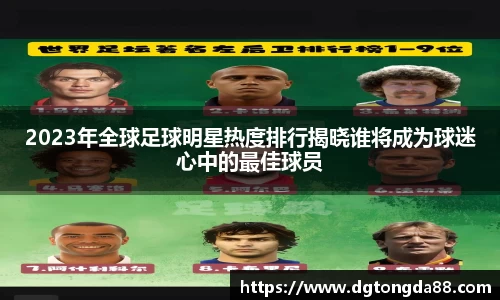 2023年全球足球明星热度排行揭晓谁将成为球迷心中的最佳球员